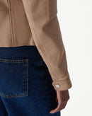 Jaqueta Couro Pelica Deluxe - Rosa Claro