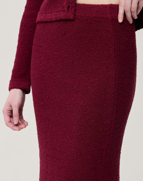 SAIA LONGA TRICOT - VERMELHO
