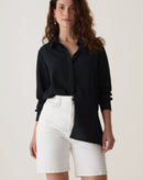 BERMUDA JEANS RETA - OFF-WHITE