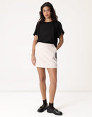 Blusa Ampla de Manga Curta - Preto