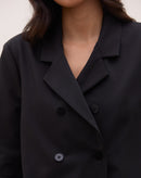 BLAZER ABOTOAMENTO DUPLO - PRETO