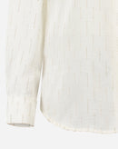 CAMISA MANGA LONGA BARRA ARREDONDADA - OFF-WHITE