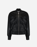 JAQUETA BOMBER METALIZADA - PRETO