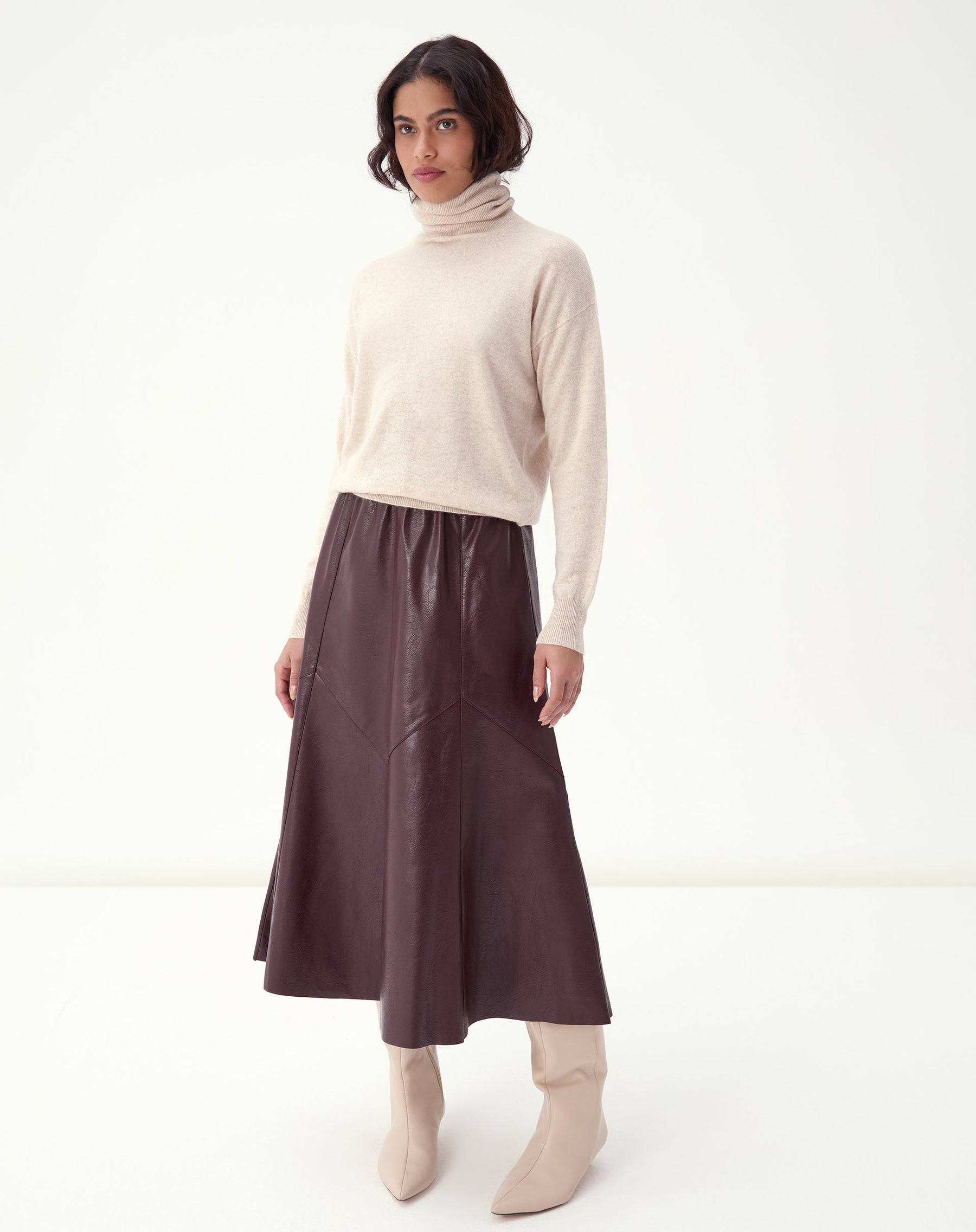 SAIA MIDI STATEMENT ESSENTIAL - BURGUNDY