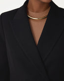 BLAZER SLIM ABOTOAMENTO DUPLO ALFAIATARIA - PRETO