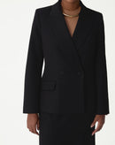 BLAZER SLIM ABOTOAMENTO DUPLO ALFAIATARIA - PRETO
