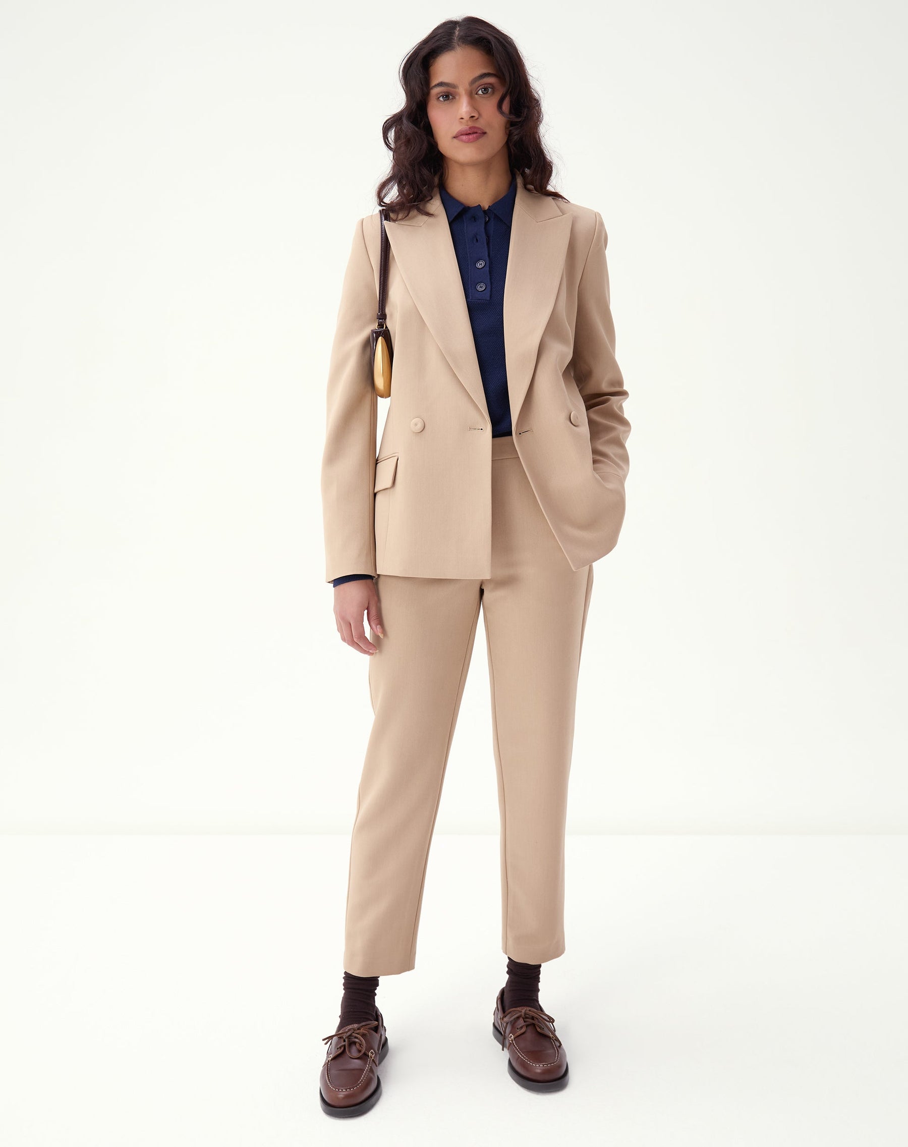CALÇA SLIM ALFAIATARIA - BEGE
