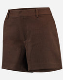 SHORTS CINTURA MÉDIA - MARROM