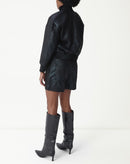 JAQUETA BOMBER METALIZADA - PRETO