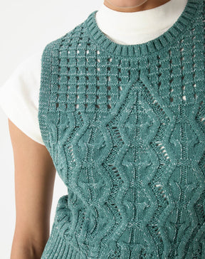 REGATA TRICOT PONTO DIFERENCIADO - VERDE