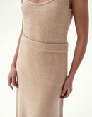 SAIA LONGA TRICOT - BEGE