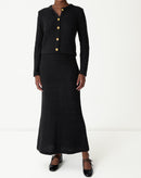 SAIA LONGA TRICOT - PRETO