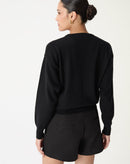 SUÉTER CASHMERE DELUXE GOLA CARECA - PRETO