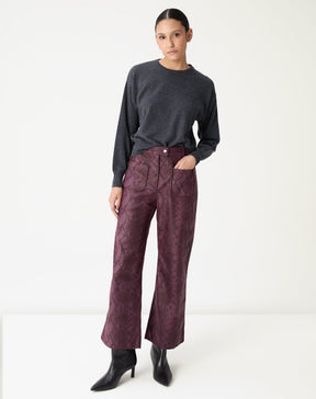 SUÉTER CASHMERE DELUXE GOLA CARECA - CINZA MESCLA ESCURO
