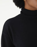 SUÉTER GOLA ALTA  - PRETO