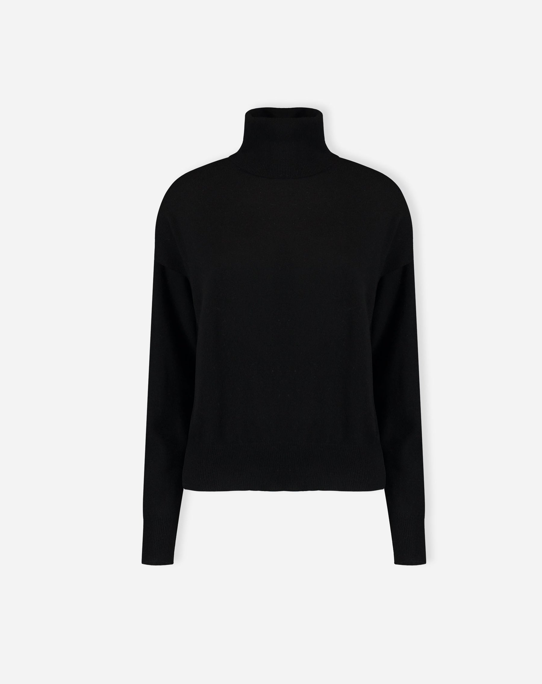 Suéter Cashmere Deluxe Gola Alta  - PRETO