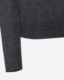 SUÉTER CASHMERE DELUXE GOLA ALTA  - CINZA MESCLA ESCURO