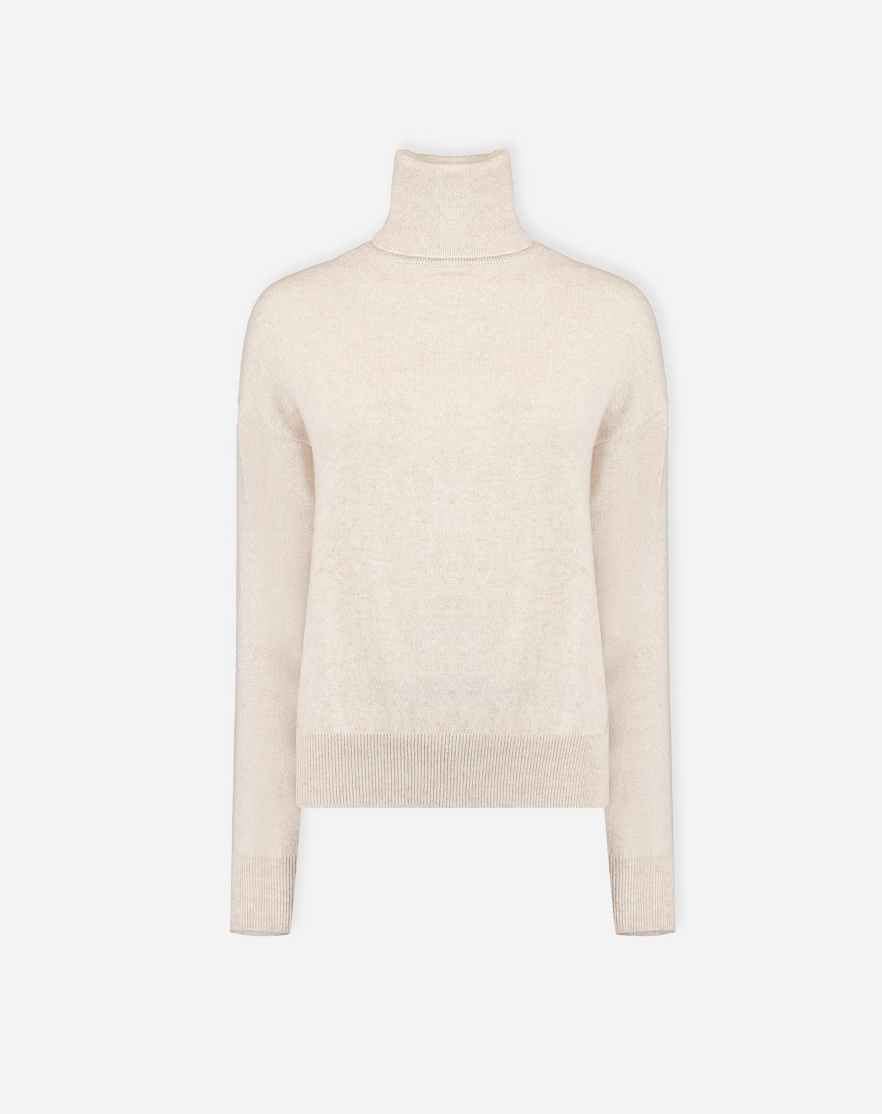 SUÉTER CASHMERE DELUXE GOLA ALTA  - AREIA
