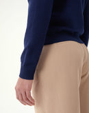 SUÉTER GOLA POLO MANGA LONGA - AZUL MARINHO