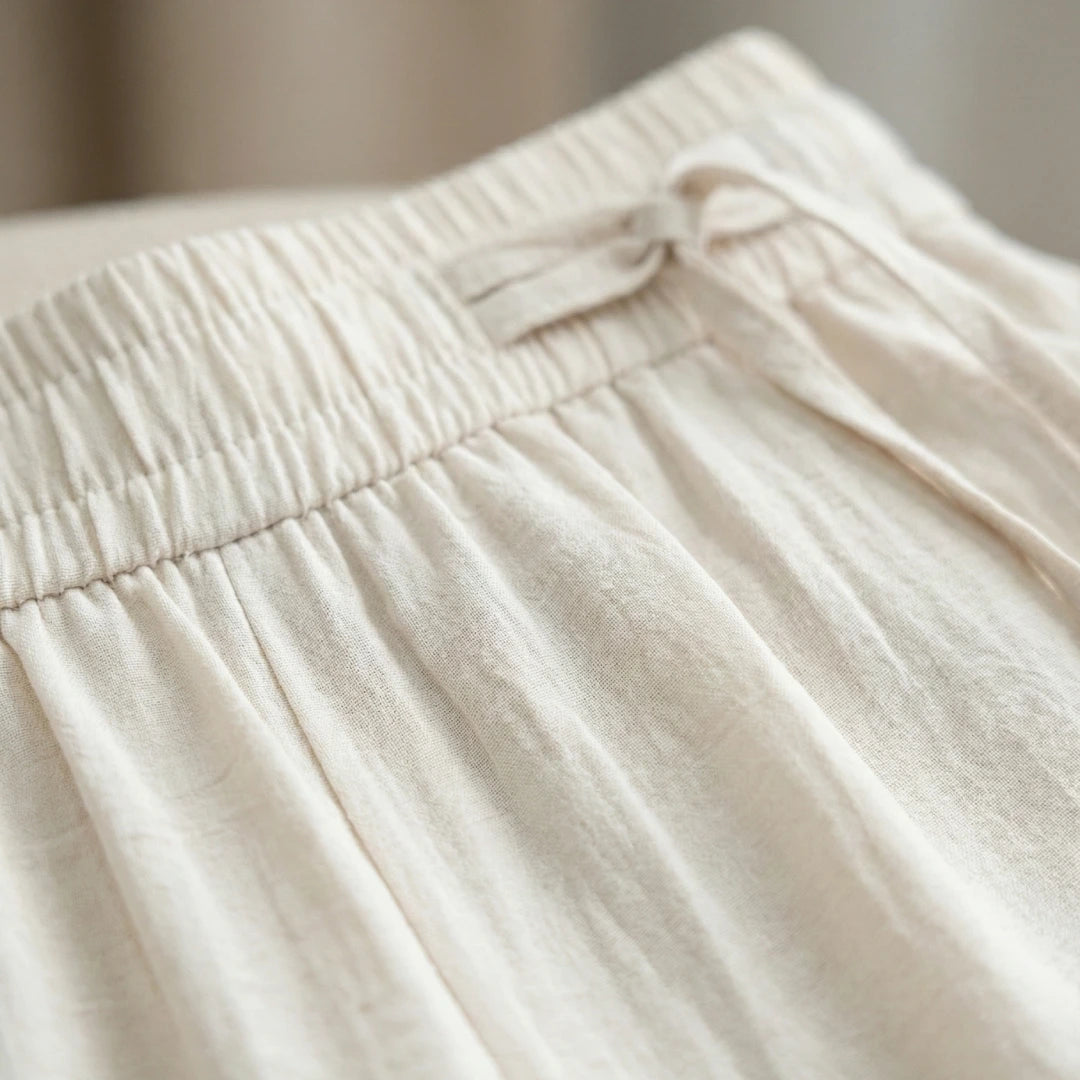 [Leve 4, Pague Só 2!] Calça Elora Feminina em Viscose Texturizada e Poliéster de Cintura Alta